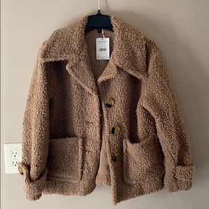 Free people teddy bear coat xs